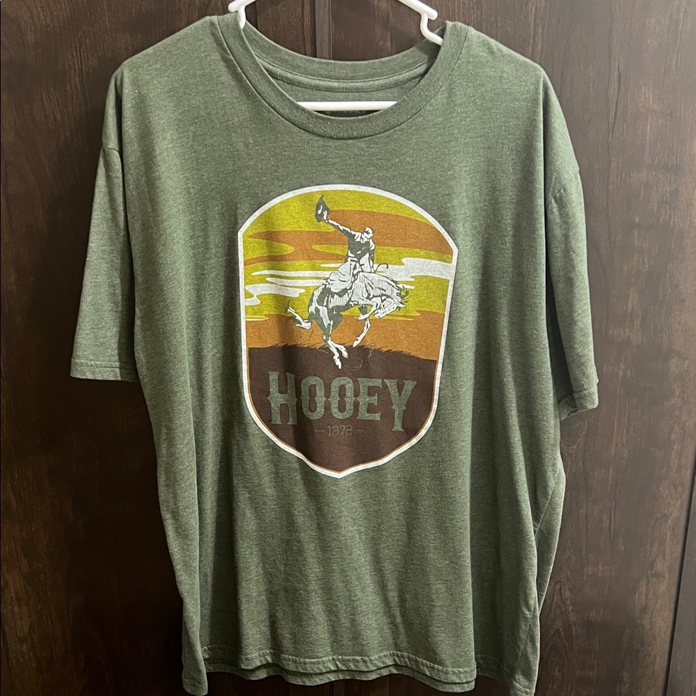 Hooey Olive Green Rodeo Shield Graphic Tee